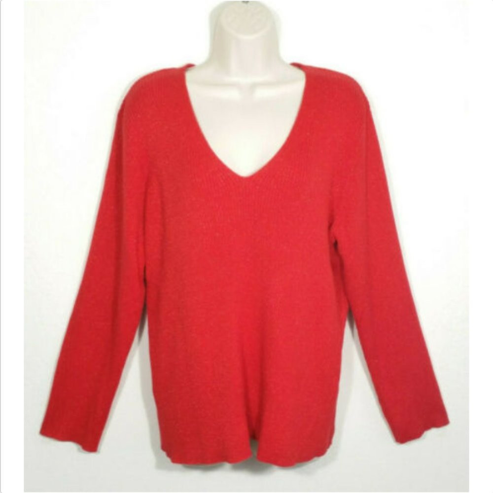 AVENUE Ribbed Sweater Sparkly Shimmer 2926E1M